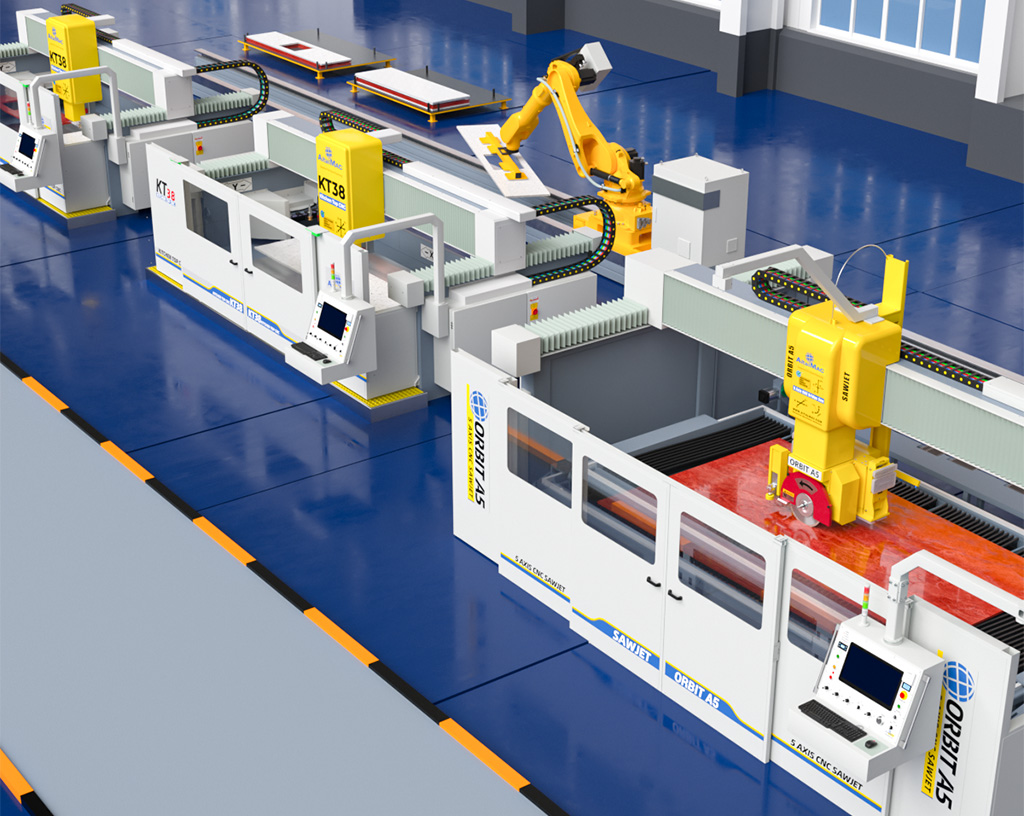 Automate countertop manufacturing process